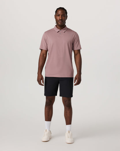 Short Sleeve Feather Polo Zion Rose | Vuori online
