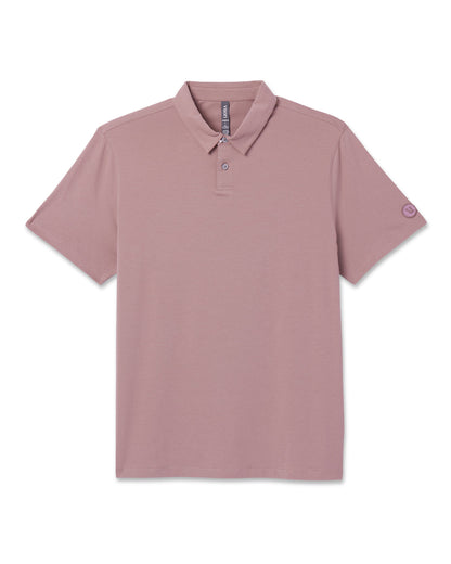 Short Sleeve Feather Polo Zion Rose | Vuori online