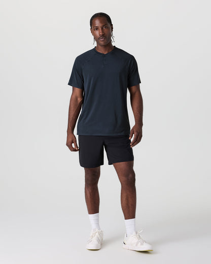 Short Sleeve Viewpoint Henley Navy | Vuori outlet