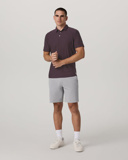 Strato Tech Polo Men's Raisin Heather Performance Shirt | Vuori sale