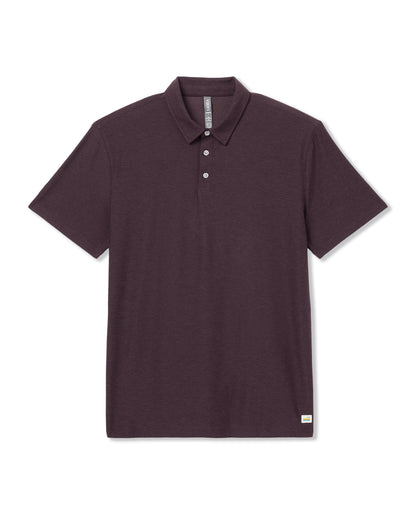 Strato Tech Polo Men's Raisin Heather Performance Shirt | Vuori sale