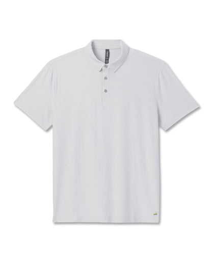Strato Tech Polo Men's Frost Grey Heather Polo | Vuori onsale