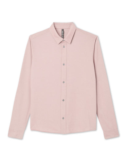 Long Sleeve Knit Oxford Button Down - Classic Fit Mauve | Vuori for sale