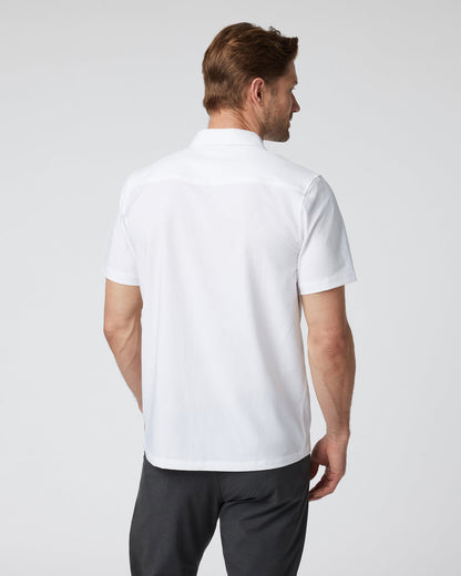 Short-Sleeve Manhattan Button Down White | Vuori onsale