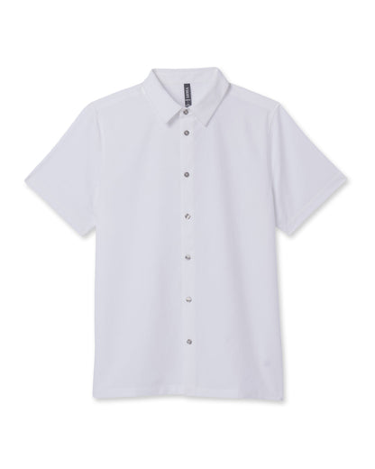 Short-Sleeve Manhattan Button Down White | Vuori onsale