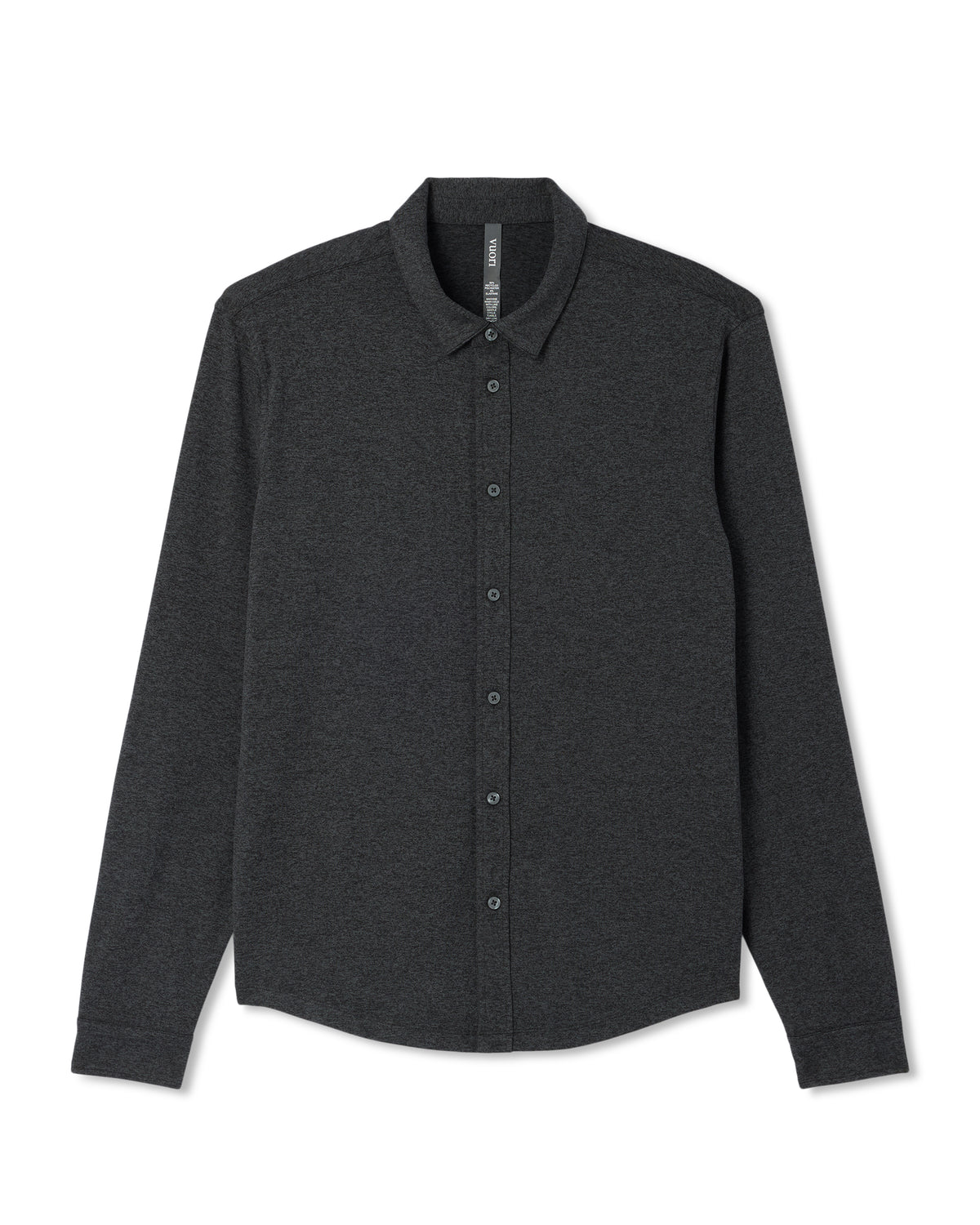 Men's Long Sleeve Ponto Button Down Charcoal Heather | Vuori for sale