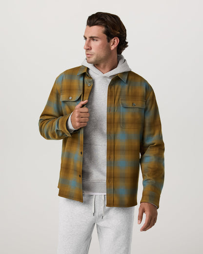 Long Sleeve Flannel Button Down Men's Bluegrass Shirt | Vuori shop