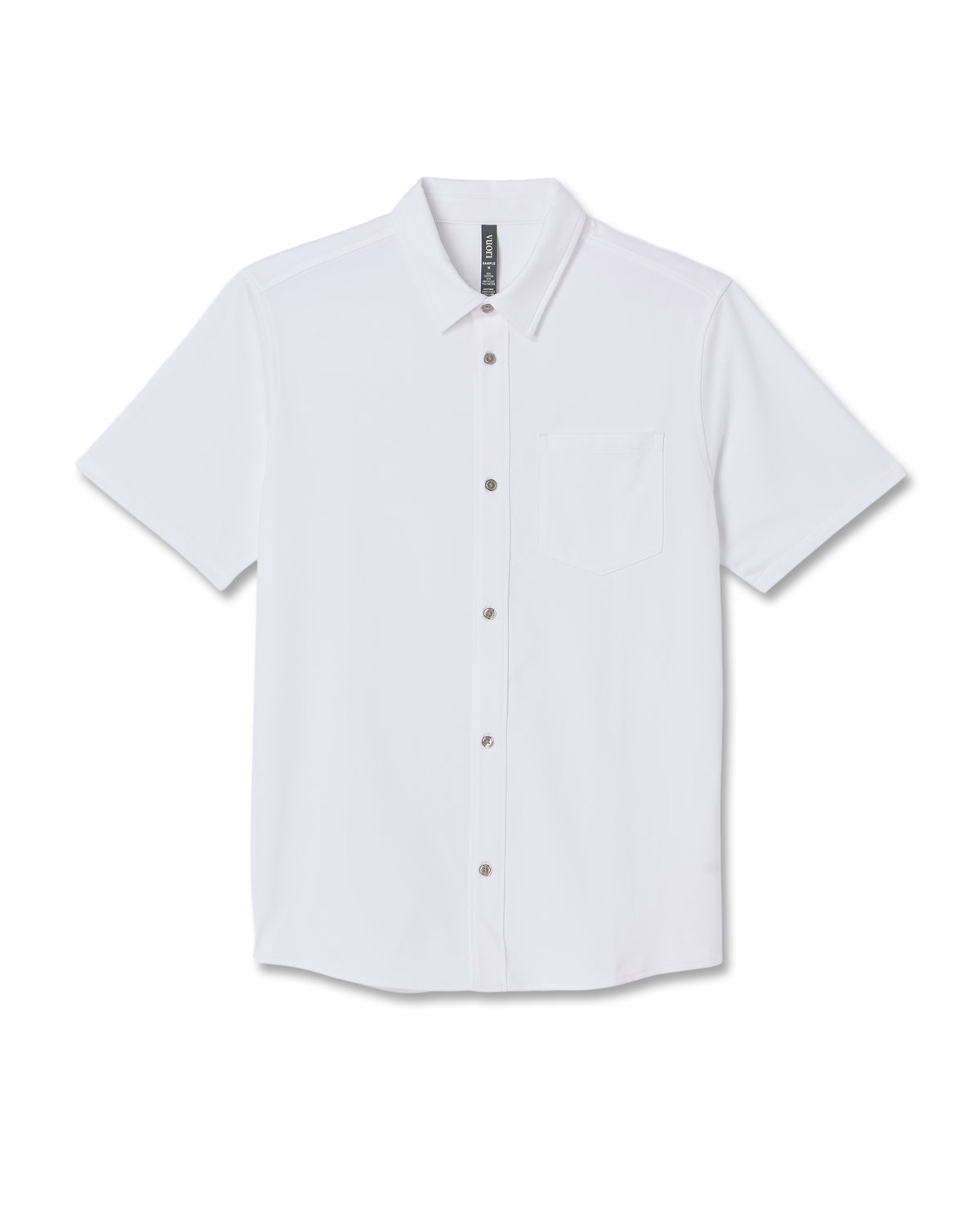 Short Sleeve Knit Oxford Button Down - Classic Fit White | Vuori sale