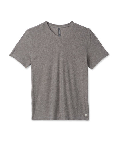 Strato Tech V-Neck Men's Heather Grey Shirt | Vuori discount