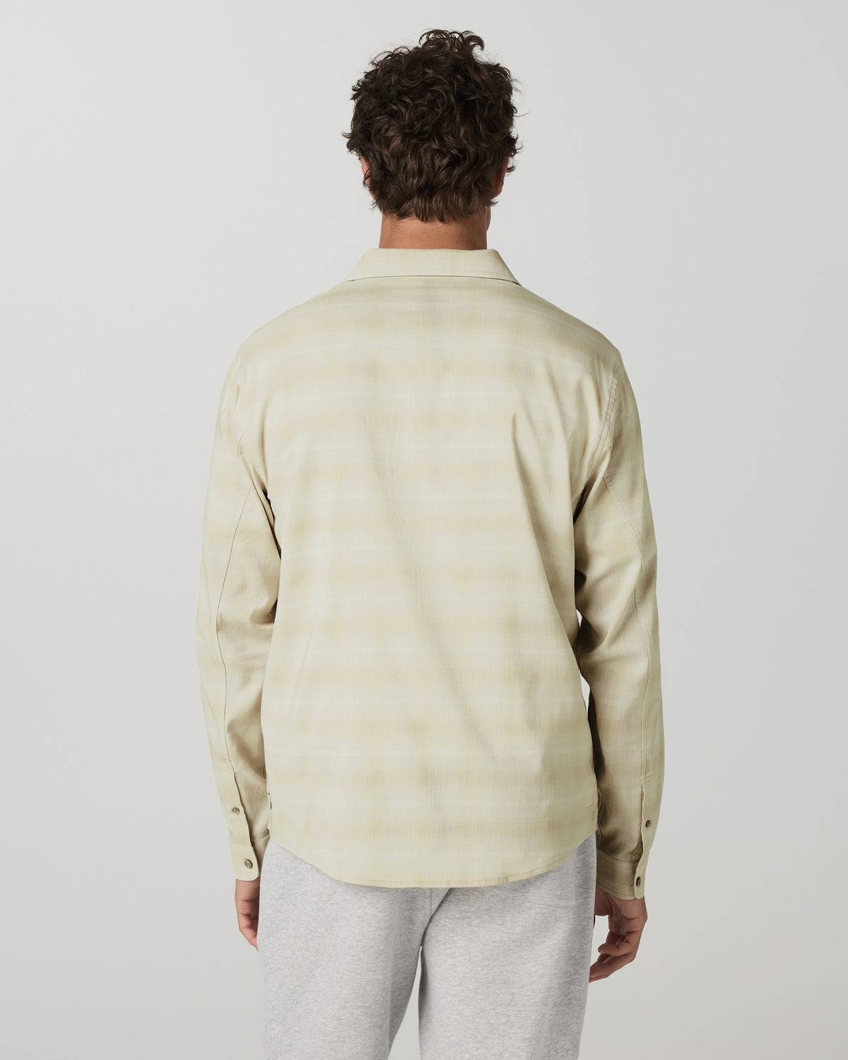 Men's Long Sleeve Plaid Button Down Shirt Sandalwood | Vuori outlet