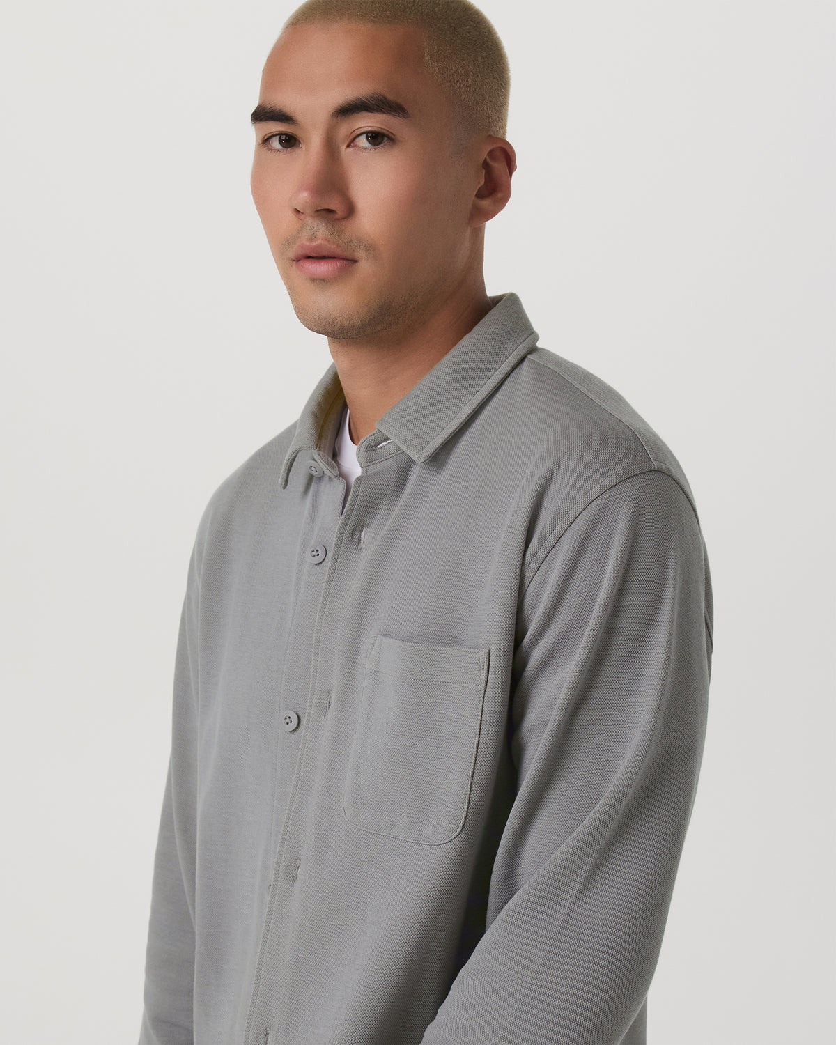 Jeffreys Overshirt Men's Grey Button-Up Shirt | Vuori onsale