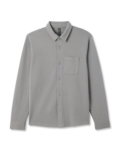 Jeffreys Overshirt Men's Grey Button-Up Shirt | Vuori onsale