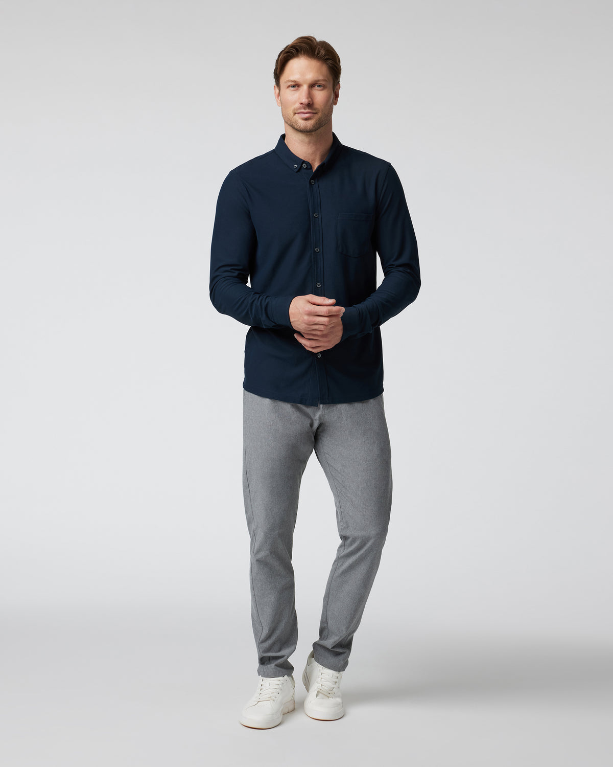 Long Sleeve Ace Button-Down Ink | Vuori for sale