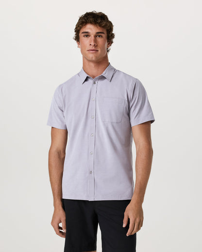 Short Sleeve Bridge Button Down Men's Cinder Shirt | Vuori online