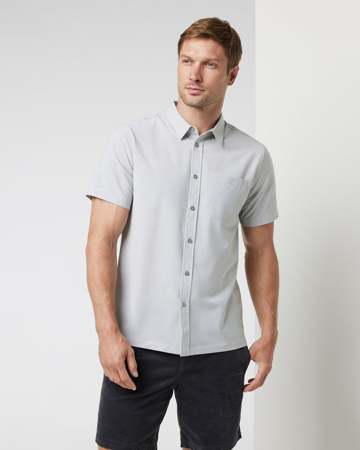 Short Sleeve Bridge Button Down Vapor Dot | Vuori sale