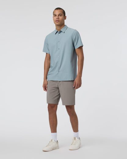 Short Sleeve Manhattan Button Down Men's Mist Shirt | Vuori onsale