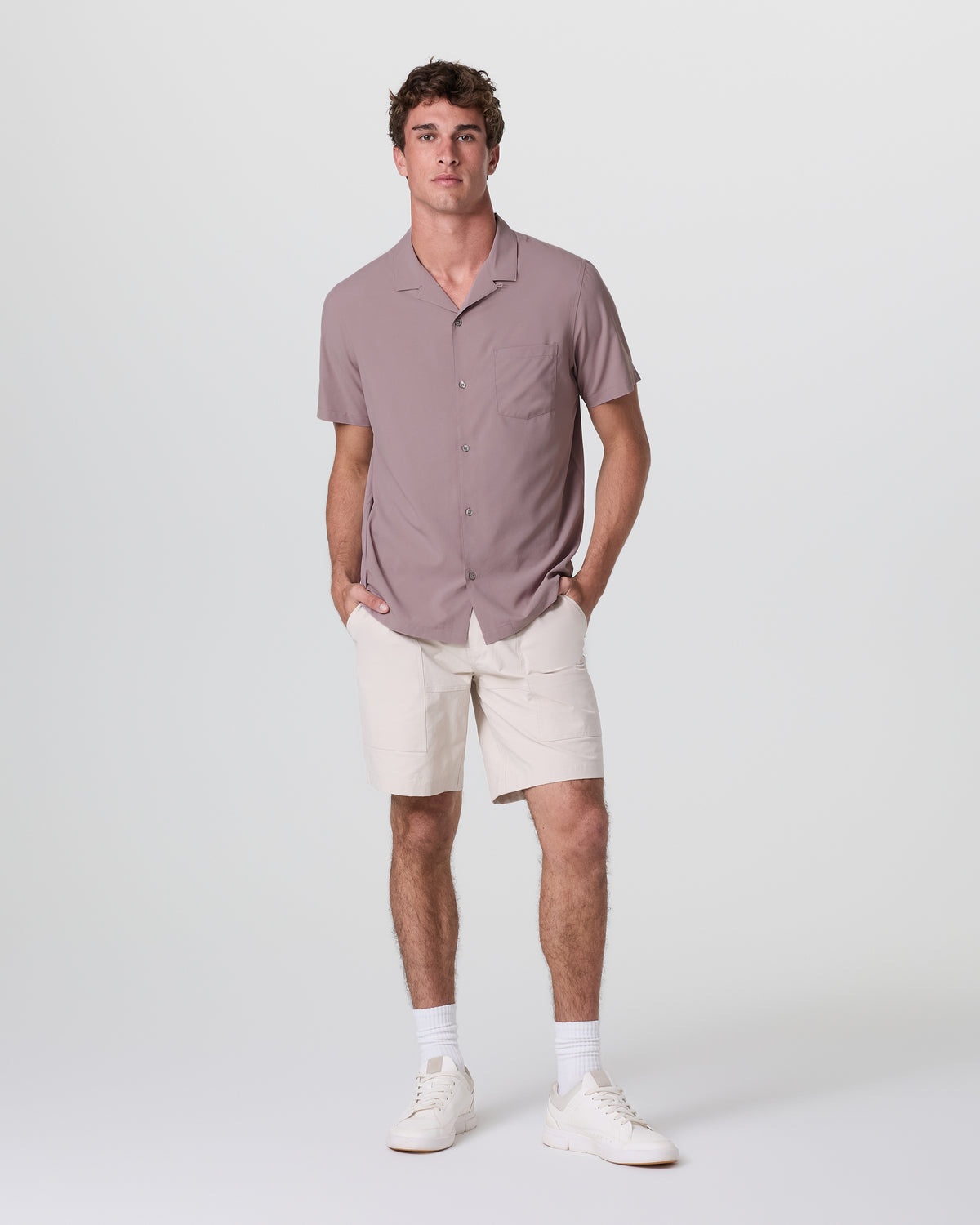 Seaport Button Down Men's Dark Umber Short Sleeve | Vuori onsale