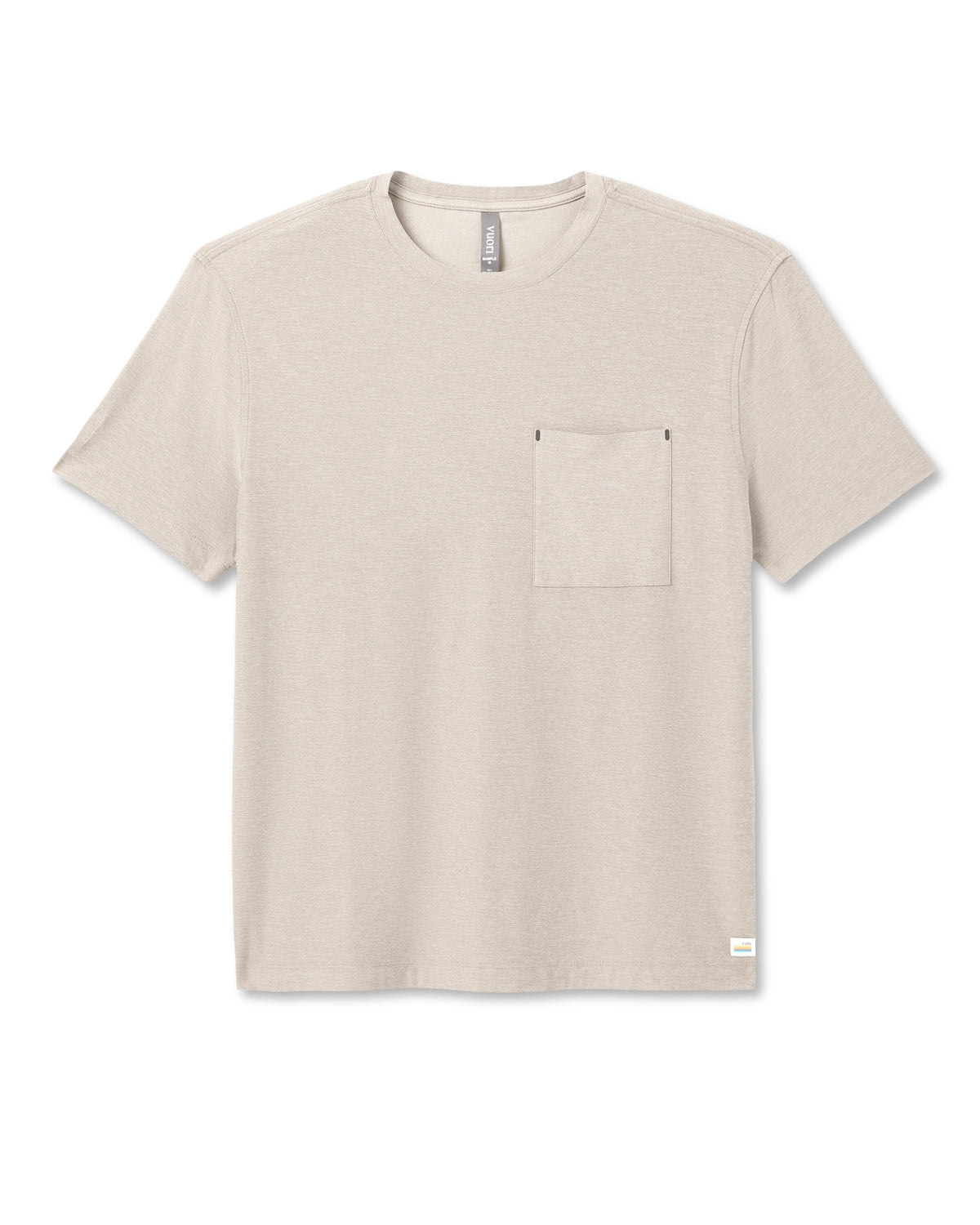 Short Sleeve Strato Pocket Tee-Relaxed Fit Truffle Heather | Vuori for sale