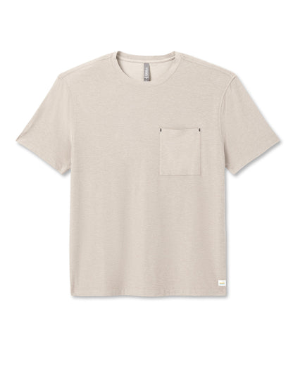 Short Sleeve Strato Pocket Tee-Relaxed Fit Truffle Heather | Vuori for sale