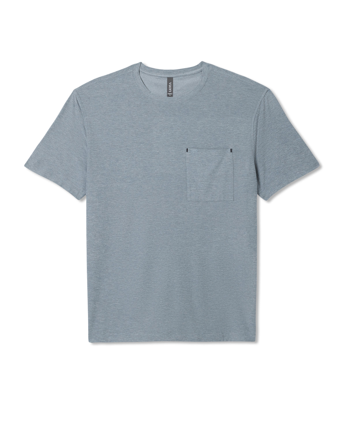 Short Sleeve Strato Pocket Tee-Relaxed Fit Dusty Blue Heather | Vuori online