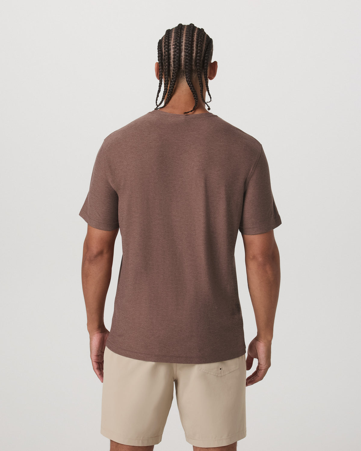 Strato Tech Tee Men's Sable Heather Performance T-Shirt | Vuori sale