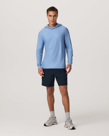 Strato Tech Hoodie Men's Isle Blue Heather Hoodie | Vuori for sale