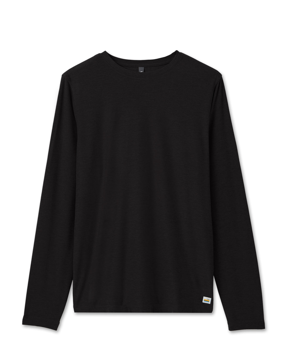 Long Sleeve Strato Tech Tee Men's Black Shirt | Vuori shop