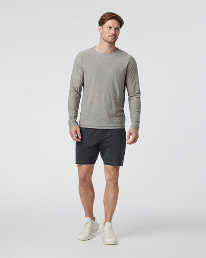 Long-Sleeve Strato Tech Tee Heather Grey Shirt | Vuori onsale
