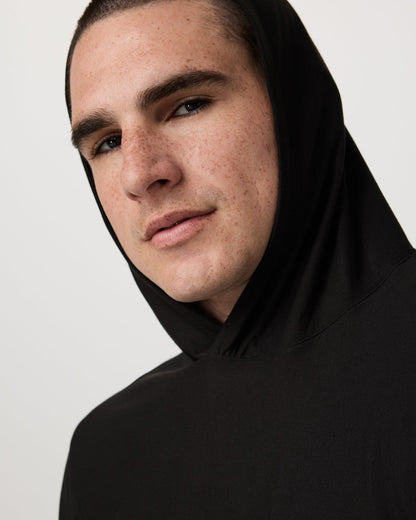 Strato Tech Hoodie Men's Black Long Sleeve Hoodie | Vuori shop