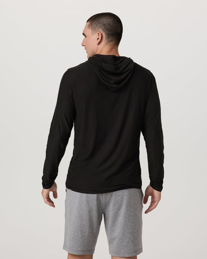 Strato Tech Hoodie Men's Black Long Sleeve Hoodie | Vuori shop