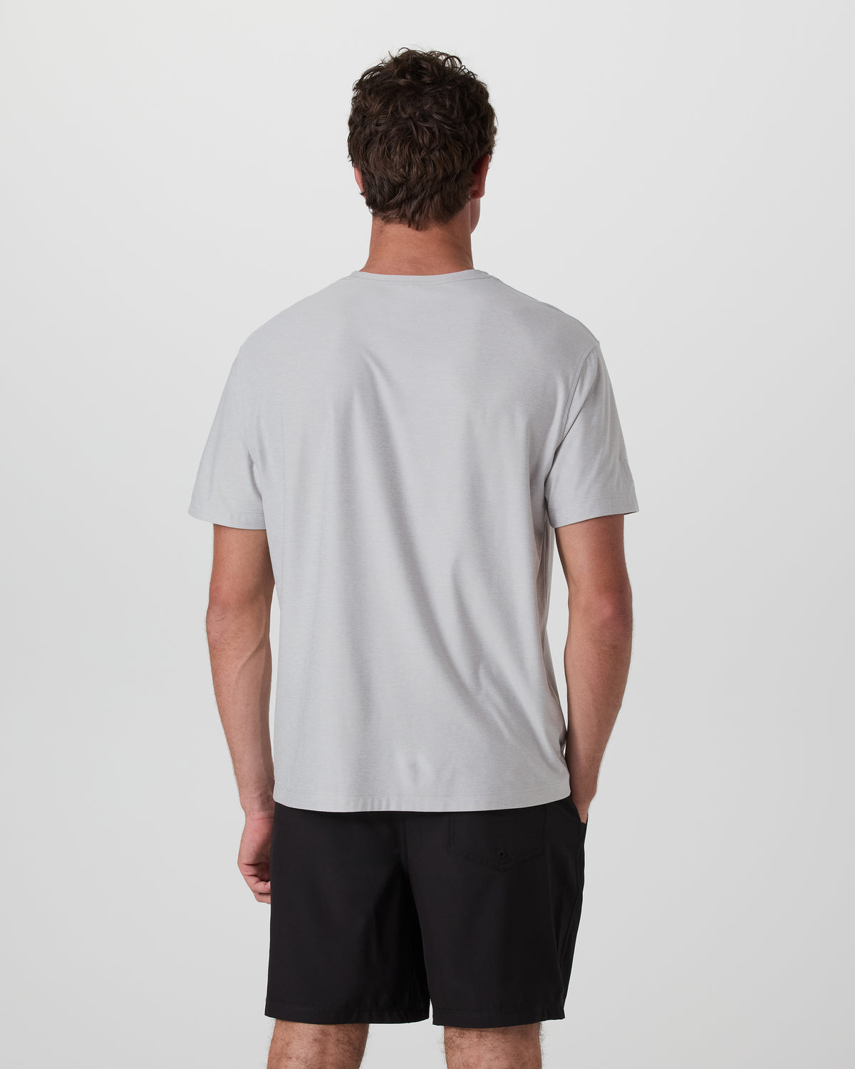 Short Sleeve Strato Pocket Tee - Relaxed Fit Platinum Heather | Vuori for sale