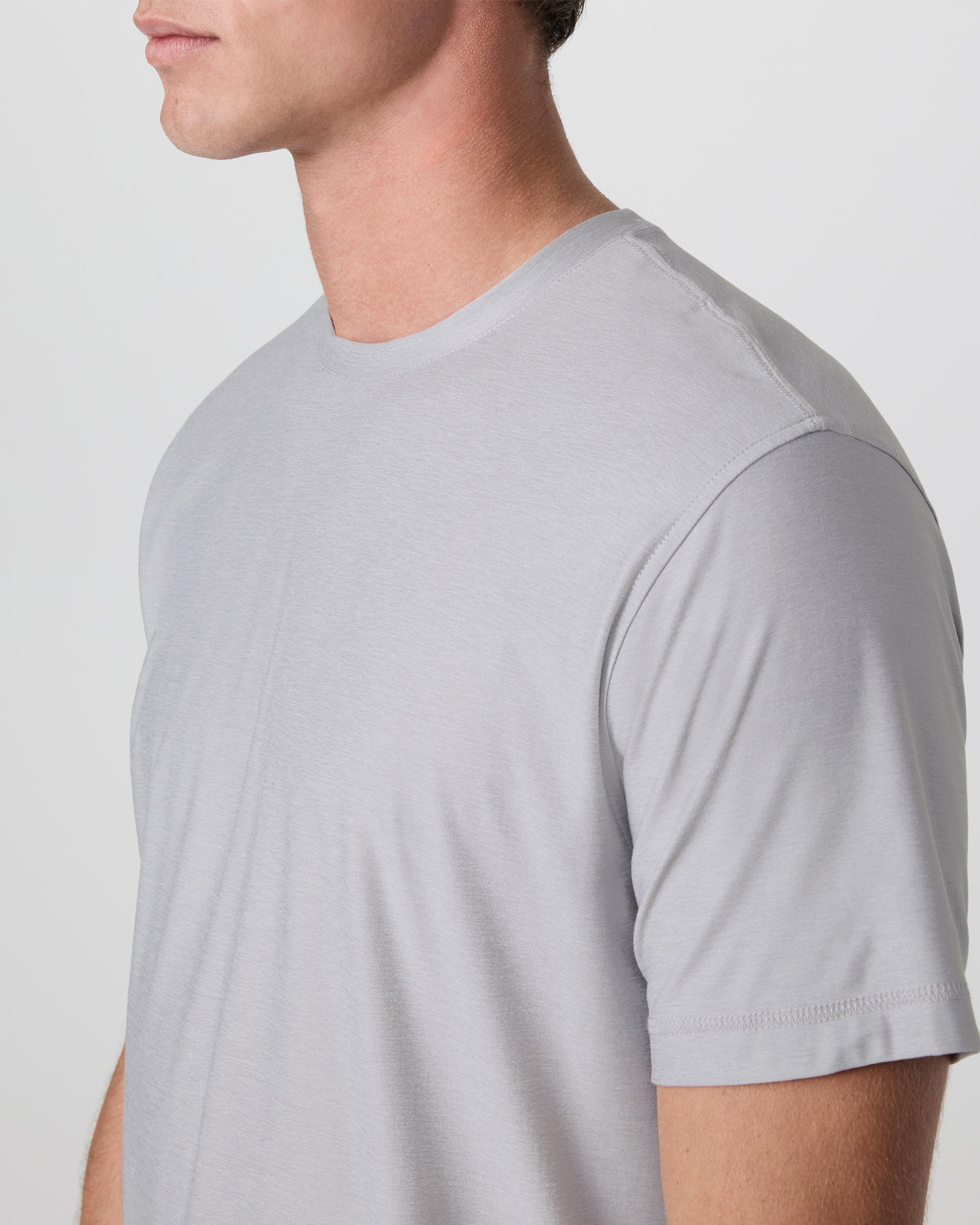 Strato Tech Tee Platinum White Tech Workout Shirt | Vuori online