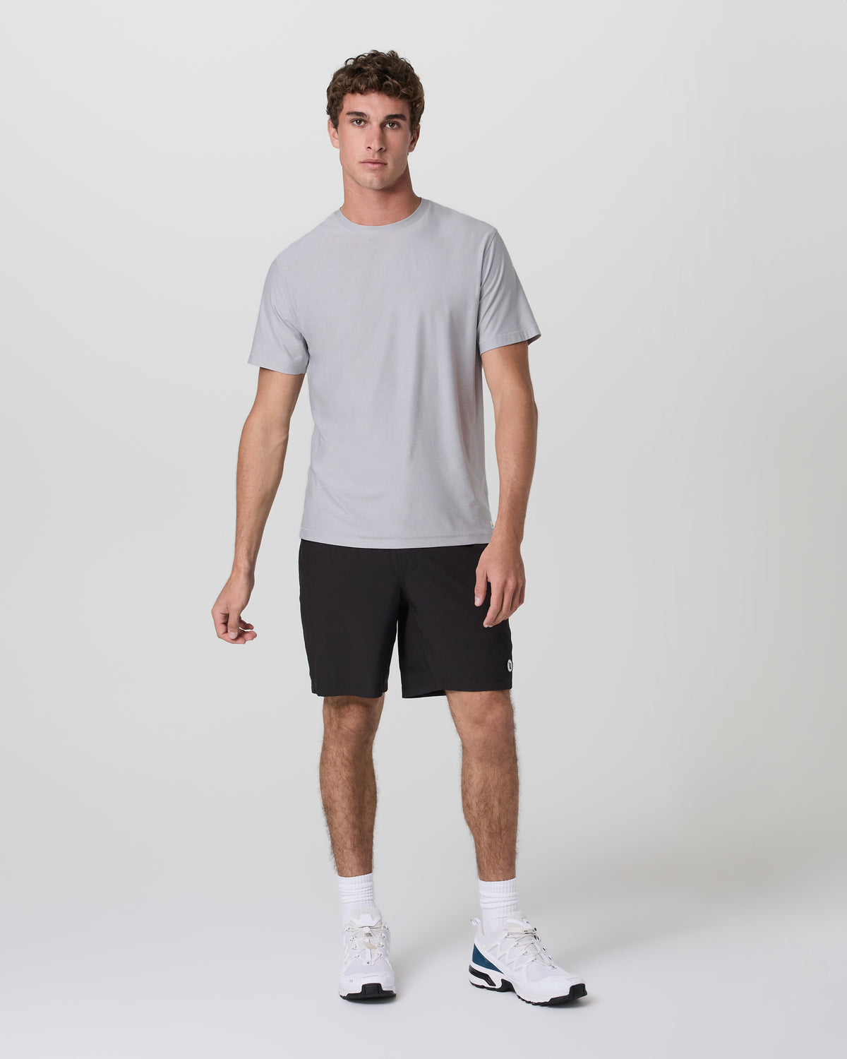 Strato Tech Tee Platinum White Tech Workout Shirt | Vuori online