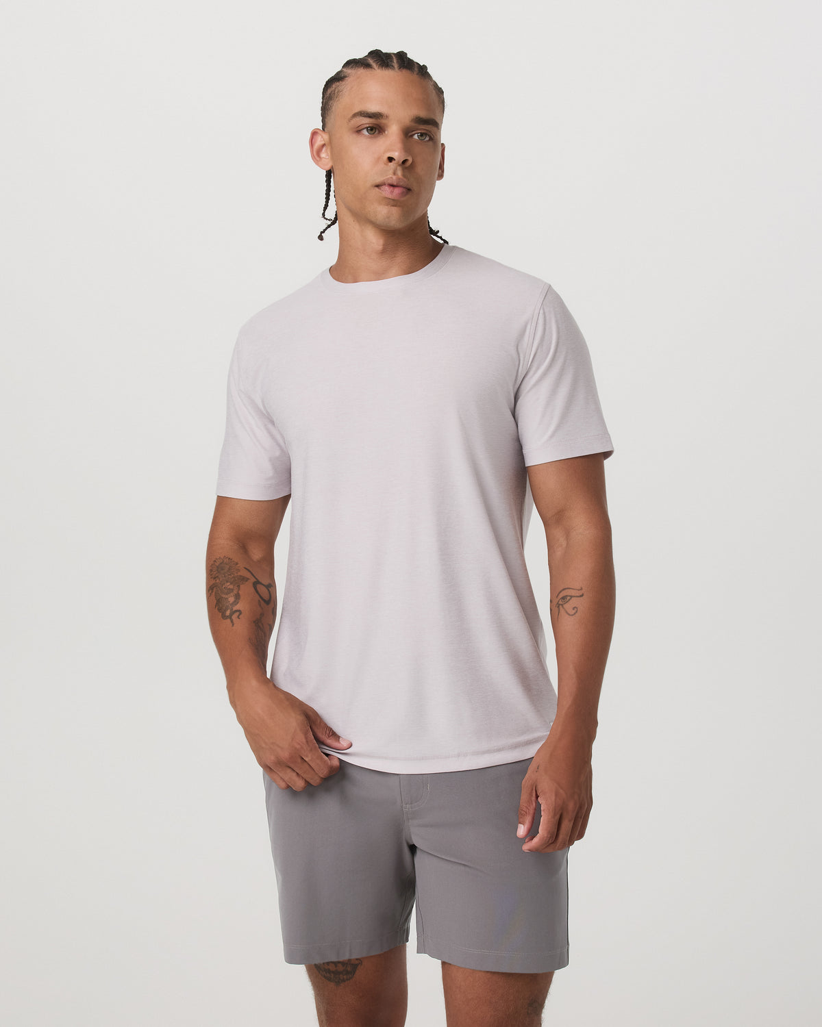 Strato Tech Tee Men's Thistle Heather Performance Shirt | Vuori onsale