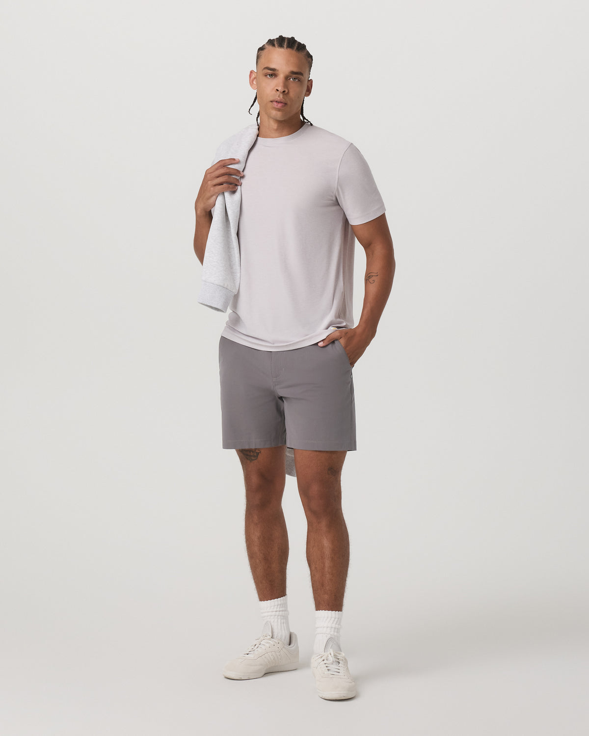 Strato Tech Tee Men's Thistle Heather Performance Shirt | Vuori onsale