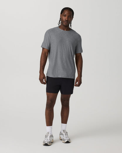 Short Sleeve Strato Tech Tee - Relaxed Fit Heather Grey | Vuori for sale