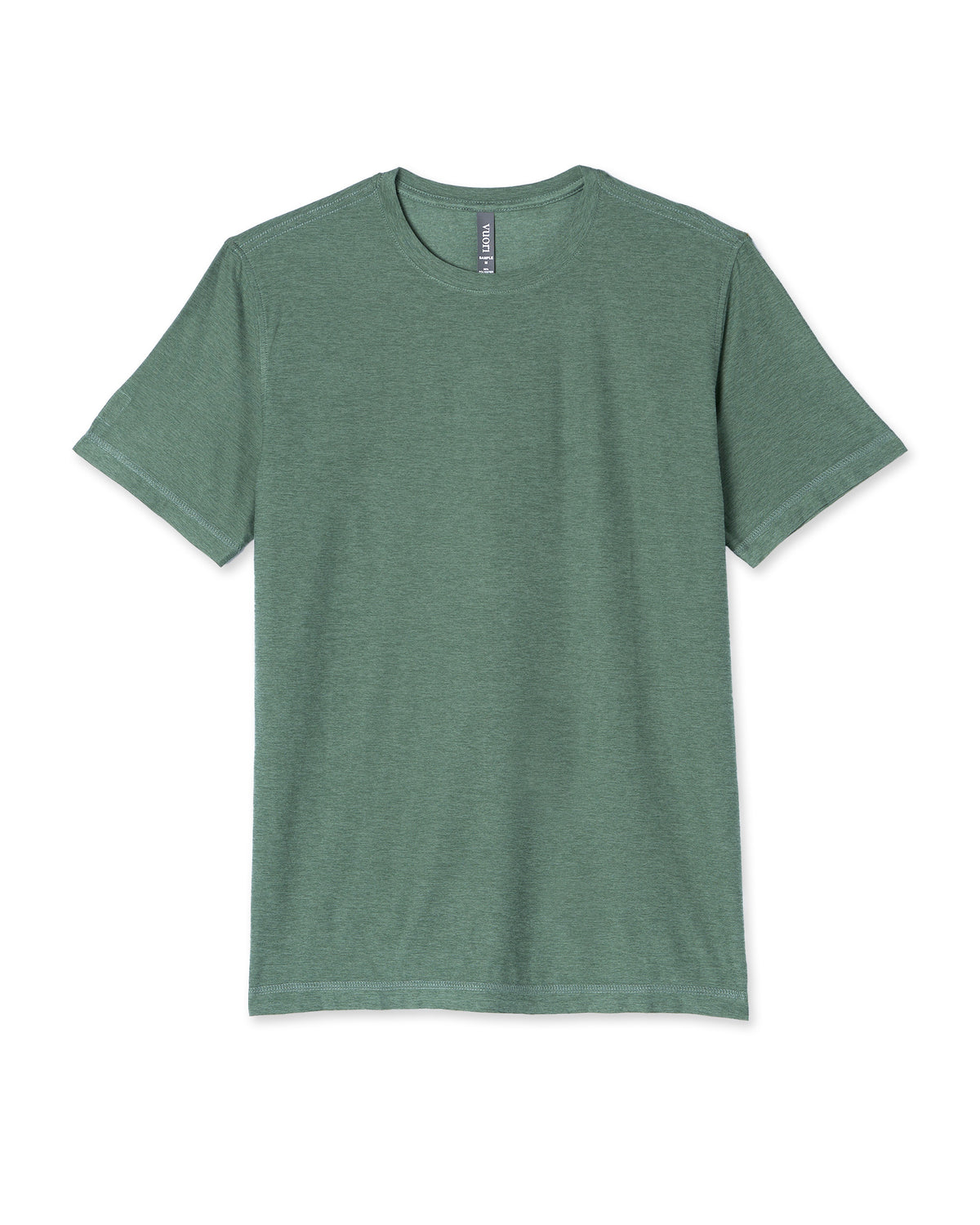 Strato Tech Tee Men's Sea Pine Heather Workout Shirt | Vuori online
