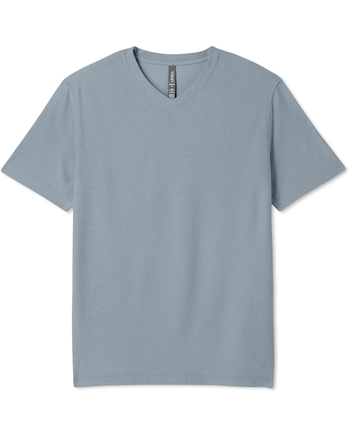 Strato Tech V-Neck Tee Men's Dusty Blue Heather Shirt | Vuori outlet