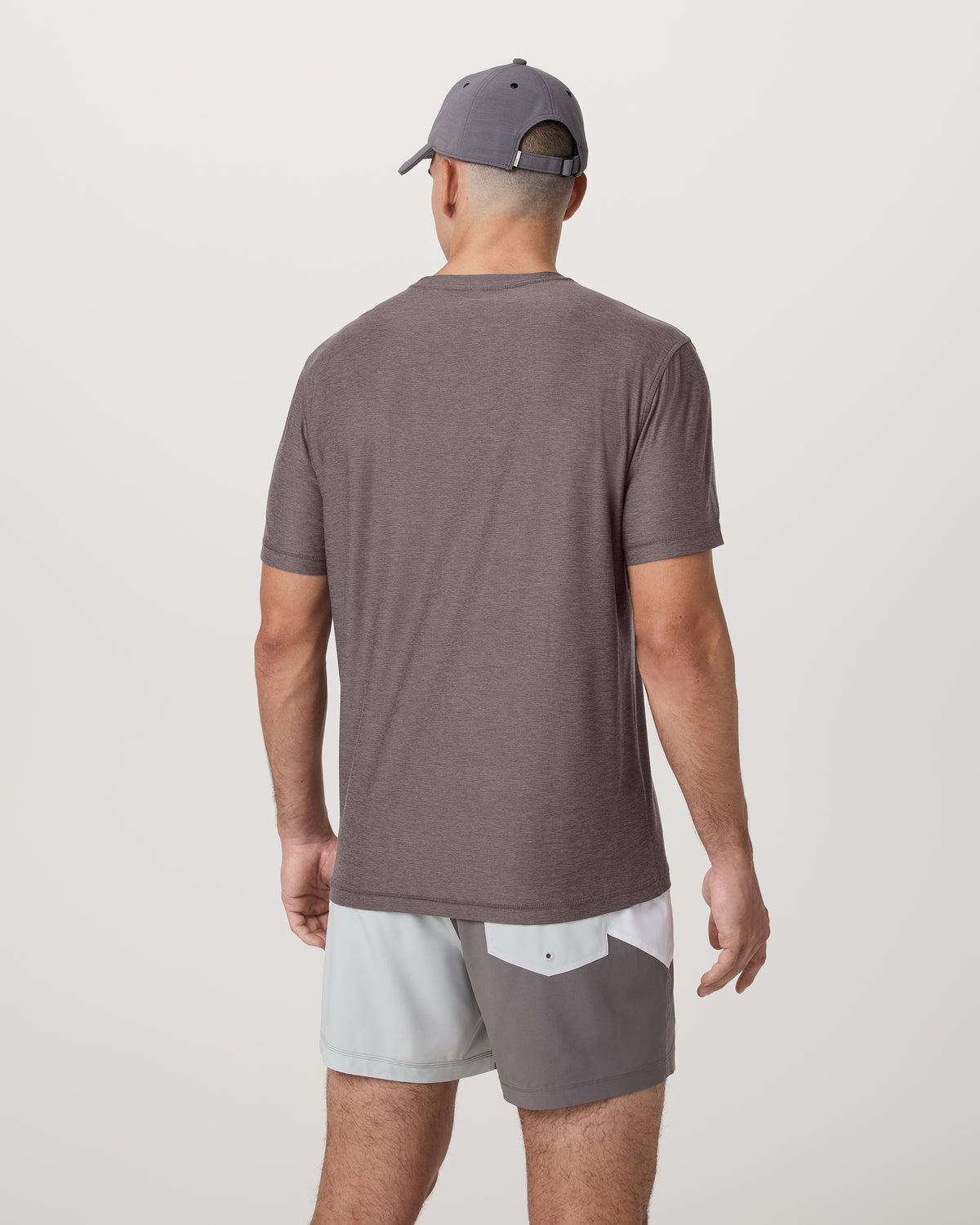 Strato Tech Tee Men's Huckleberry Heather T-Shirt | Vuori shop