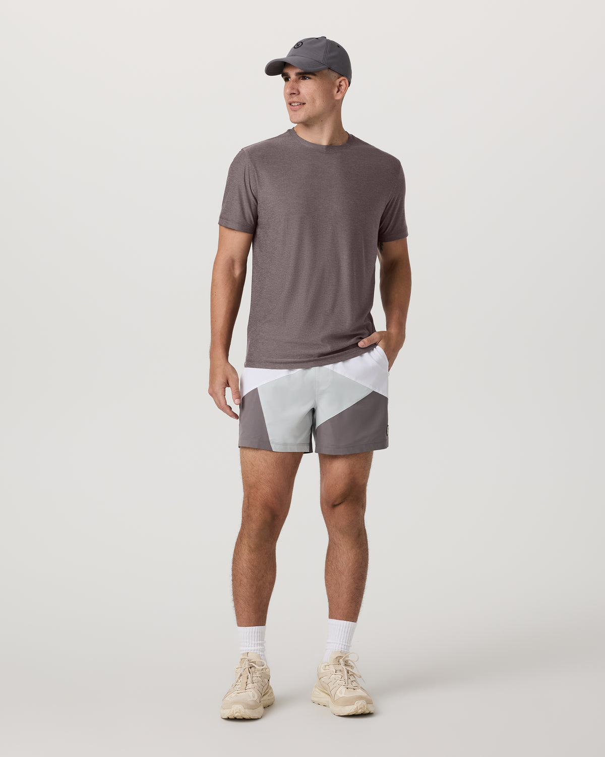 Strato Tech Tee Men's Huckleberry Heather T-Shirt | Vuori shop