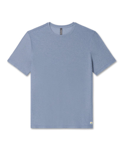 Strato Tech Tee Men's Chambray Heather Workout Shirt | Vuori online