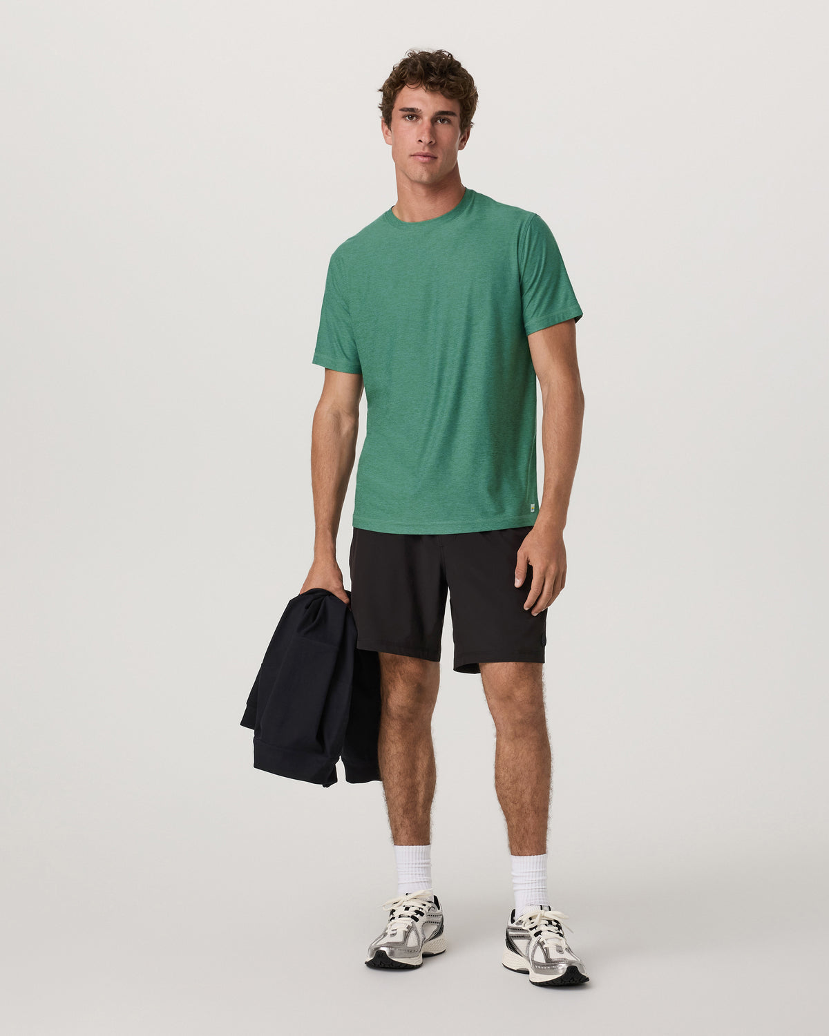 Strato Tech Tee Men's Hedge Green Workout Shirt | Vuori outlet