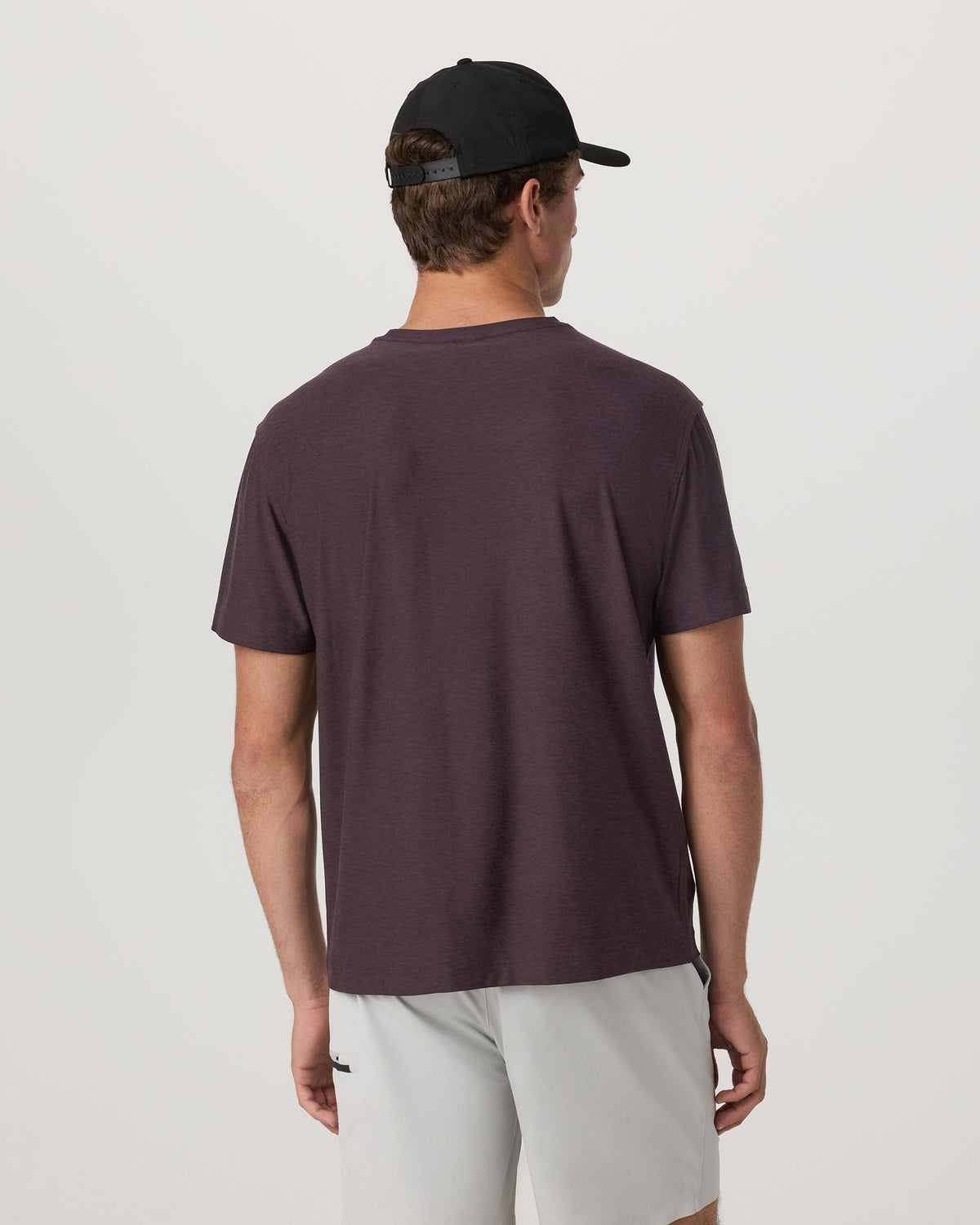 Short Sleeve Strato Pocket Tee - Relaxed Fit Raisin Heather | Vuori discount