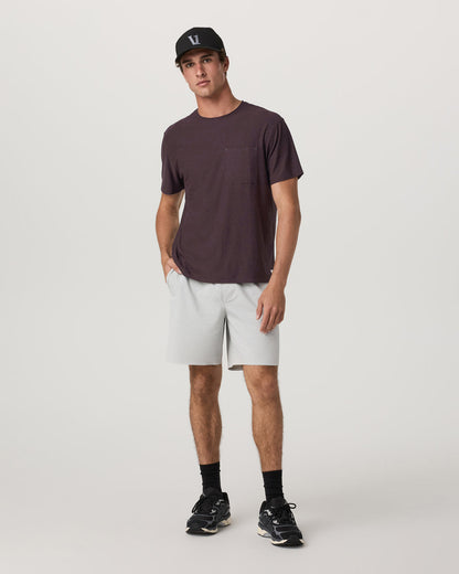Short Sleeve Strato Pocket Tee - Relaxed Fit Raisin Heather | Vuori discount