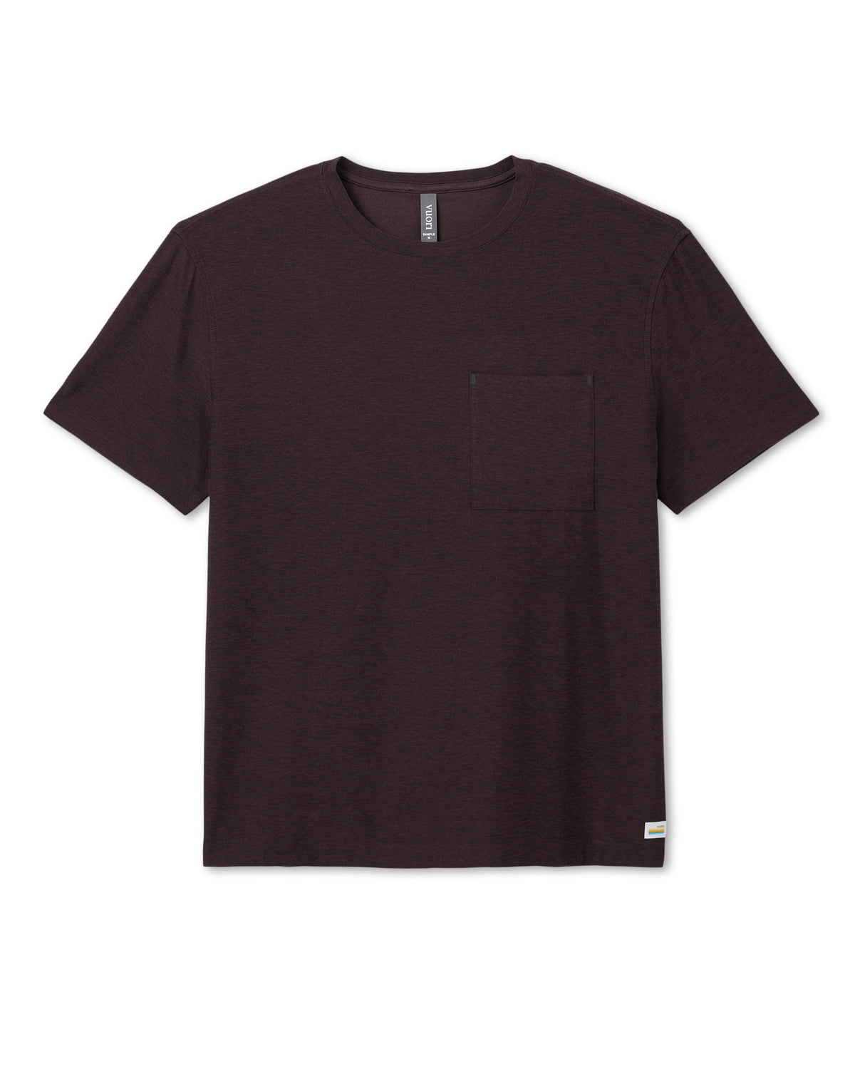 Short Sleeve Strato Pocket Tee - Relaxed Fit Raisin Heather | Vuori discount