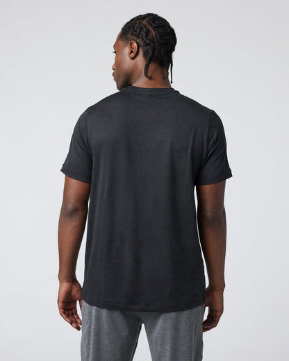 Short Sleeve Ponto Performance Tee Black Heather | Vuori for sale