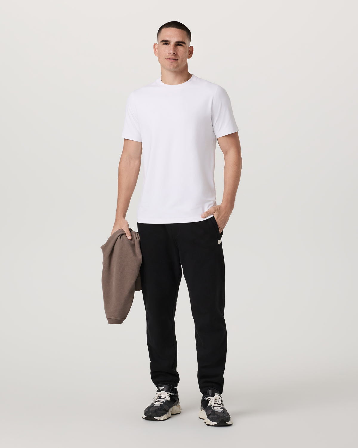 Men's Short Sleeve Ponto Performance Tee White | Vuori sale