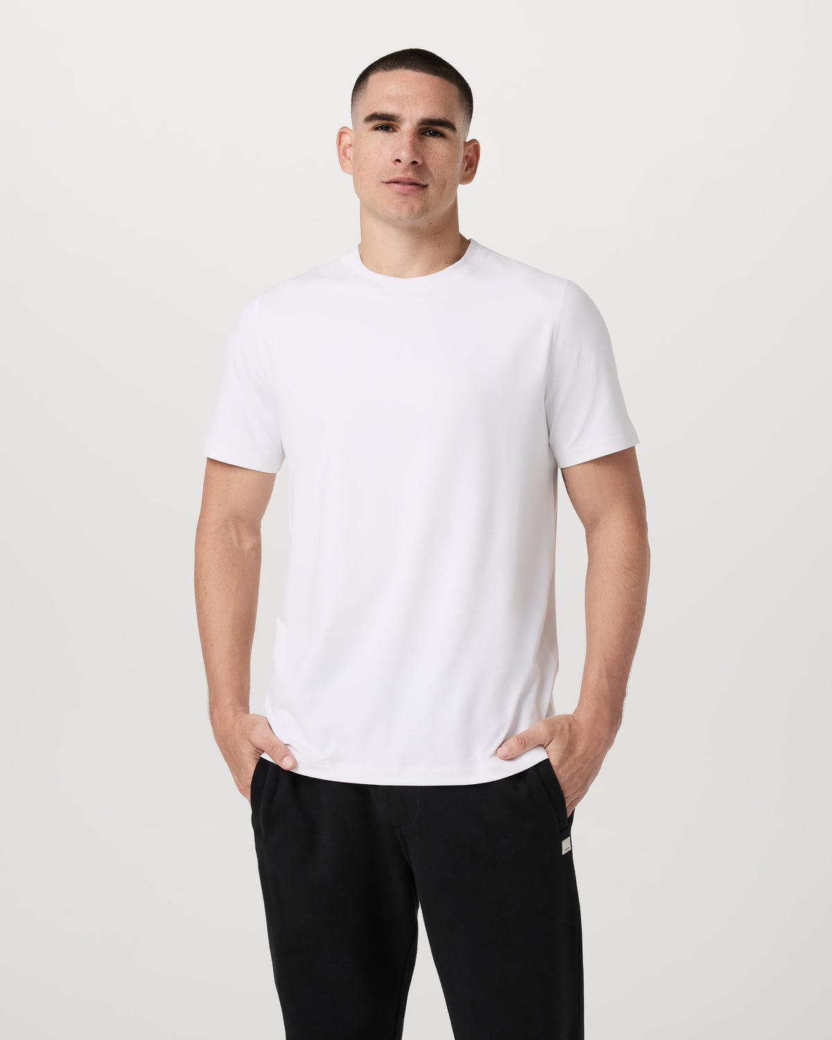 Men's Short Sleeve Ponto Performance Tee White | Vuori sale
