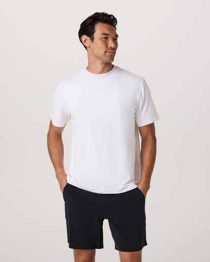 Men's Short Sleeve Ponto Tee - Relaxed White | Vuori onsale