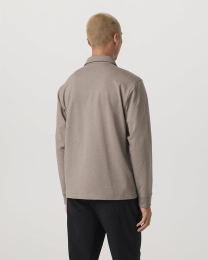 Men's Long Sleeve Coronado Rugby Walnut Heather | Vuori for sale